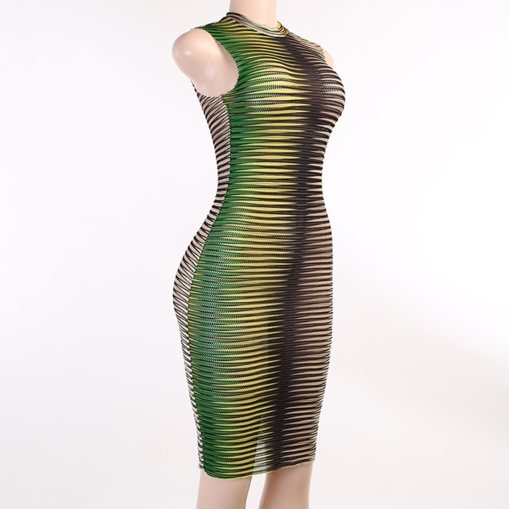 Summer sheer tank dress